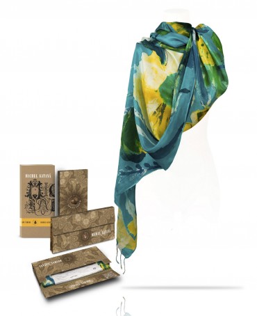 Палантин Женский S23-FLEUR.MODERNE/EMERAUDE